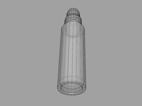 Glass Roller Ball Bottle 3D Model