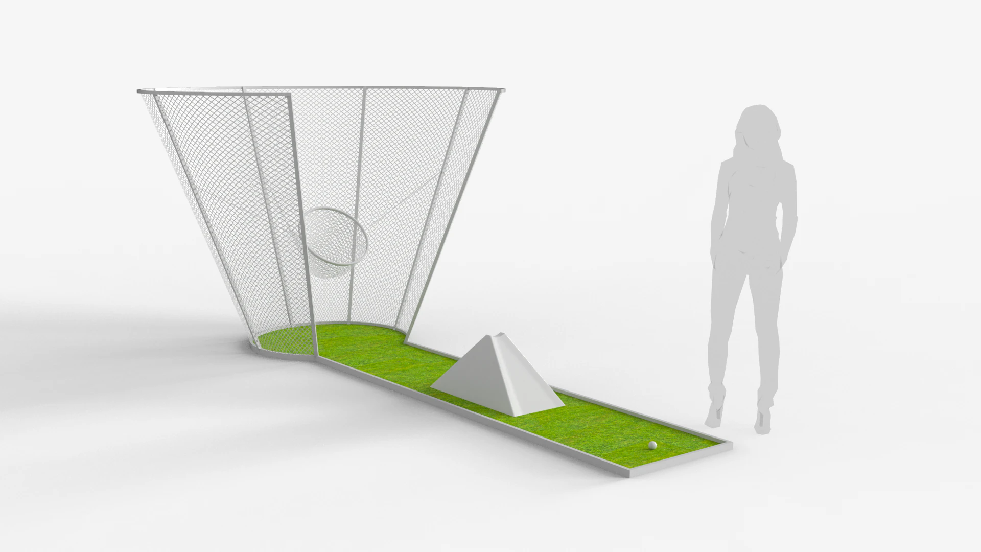 Golf Basket 3D Model .c4d .max .obj .3ds .fbx .stl .blend 