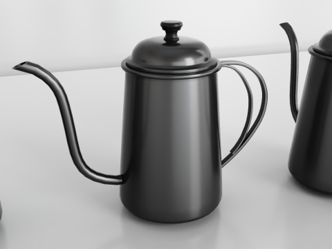 Gooseneck Coffee Kettle 22oz 3D Modell