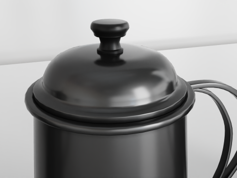 Gooseneck Coffee Kettle 22oz 3D Modell