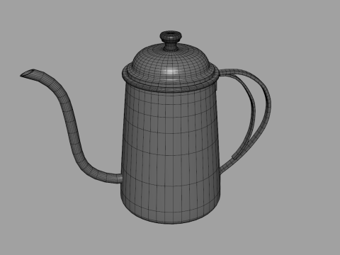 Gooseneck Coffee Kettle 22oz 3D Modell