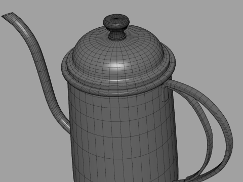 Gooseneck Coffee Kettle 22oz 3D Modell