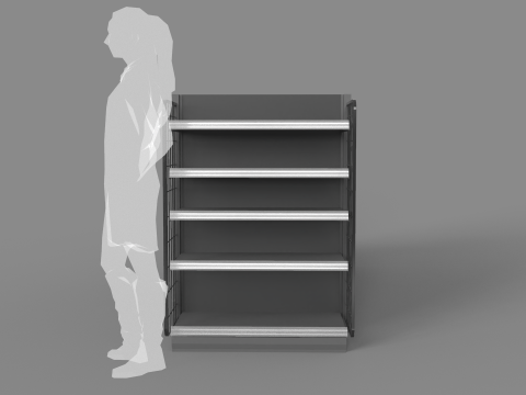 Grocery Store Display Racks Model 3D
