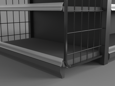 Grocery Store Display Racks Model 3D