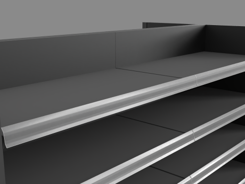 Grocery Store Display Racks Model 3D