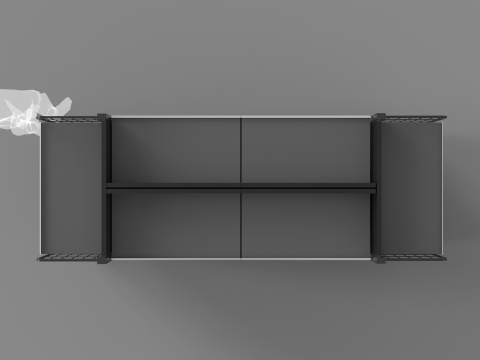 Grocery Store Display Racks Model 3D