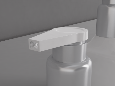 Hair Shampoo Pump Bottles 3D 模型