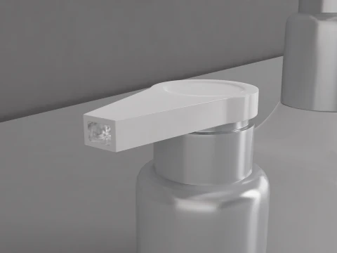 Hair Shampoo Pump Bottles 3D Model