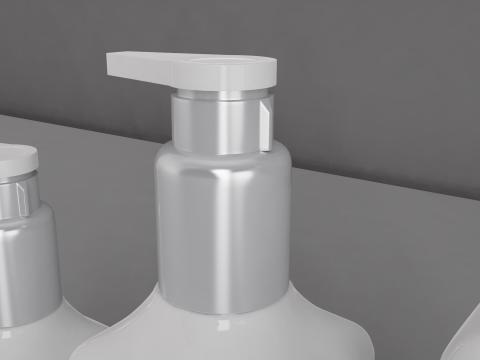 Hair Shampoo Pump Bottles 3D 模型