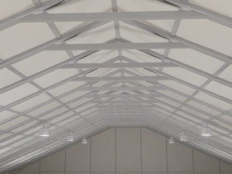 Hangar 63 Meters Long 3D Model