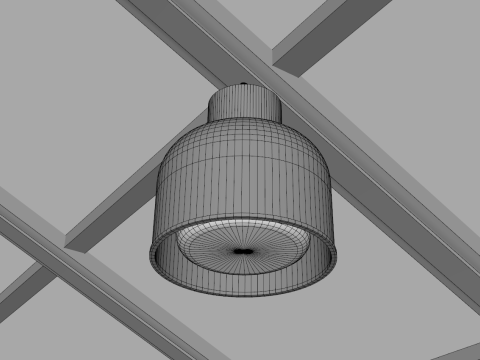 Hangar 63 Meters Long 3D Model