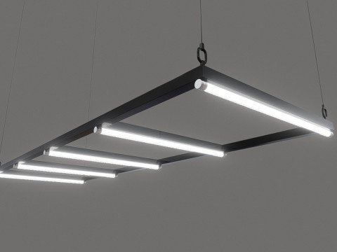 Hanging Tube Lights 3D मॉडल