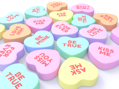 Heart Candies 3D Model