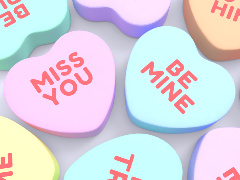 Heart Candies 3D Model