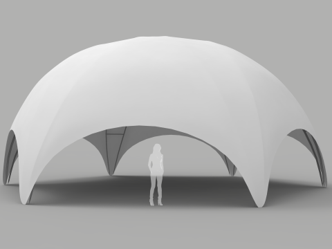 Hexadome and Crossover Tents Model 3D