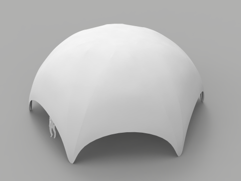Hexadome and Crossover Tents Model 3D