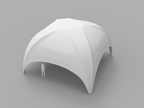 Hexadome and Crossover Tents Model 3D