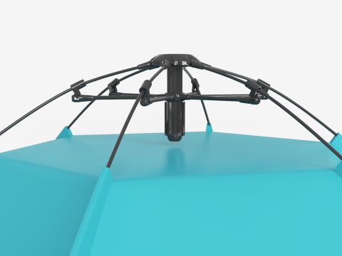 Hexagonal Camping Tent 3Dモデル
