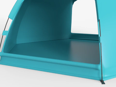Hexagonal Camping Tent 3D Model
