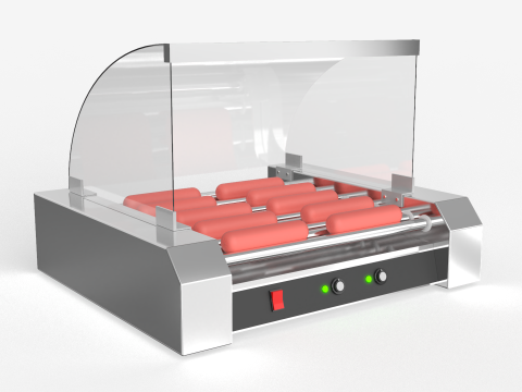 Hot Dogs Machine 3D Model