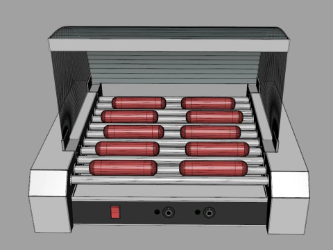 Hot Dogs Machine 3D Model