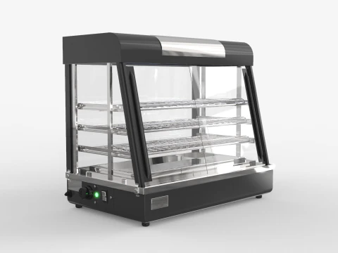 Anzeige von warmen Speisen 3D Modell