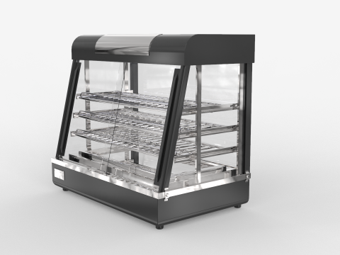 गर्म भोजन का प्रदर्शन 3D मॉडल