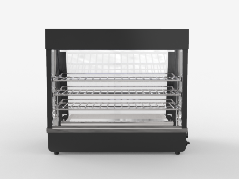 गर्म भोजन का प्रदर्शन 3D मॉडल