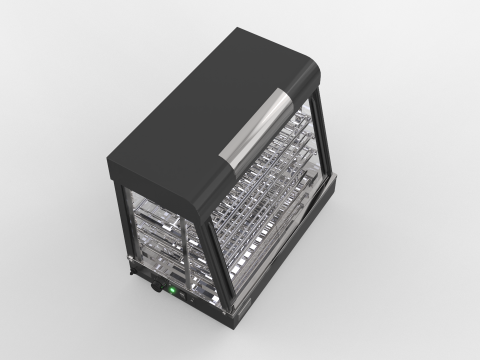 गर्म भोजन का प्रदर्शन 3D मॉडल