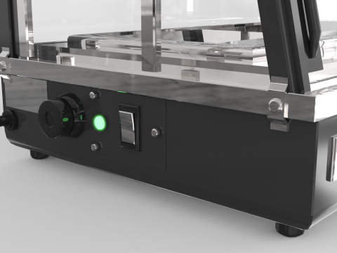 गर्म भोजन का प्रदर्शन 3D मॉडल