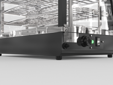 गर्म भोजन का प्रदर्शन 3D मॉडल