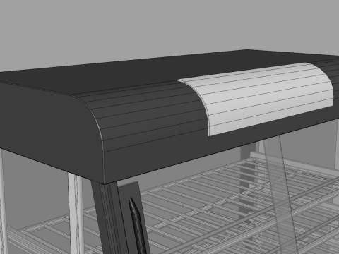 गर्म भोजन का प्रदर्शन 3D मॉडल