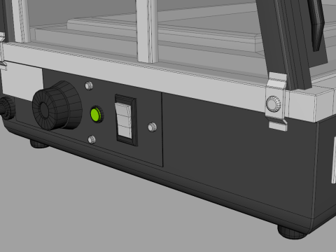 गर्म भोजन का प्रदर्शन 3D मॉडल