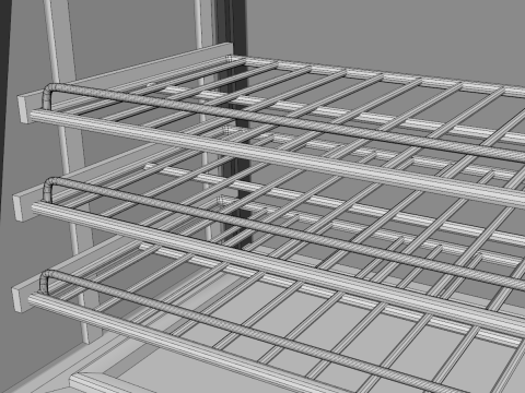 गर्म भोजन का प्रदर्शन 3D मॉडल