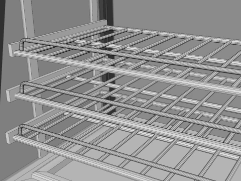 Hot Food Display 3D Model