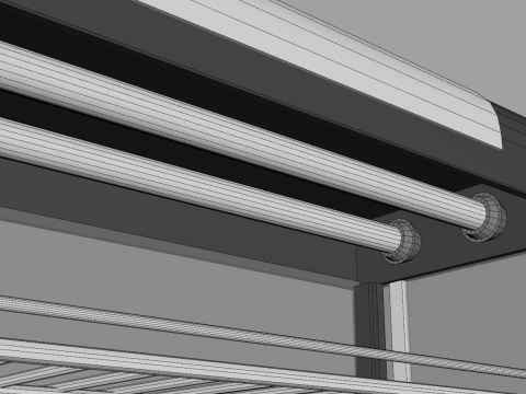 गर्म भोजन का प्रदर्शन 3D मॉडल