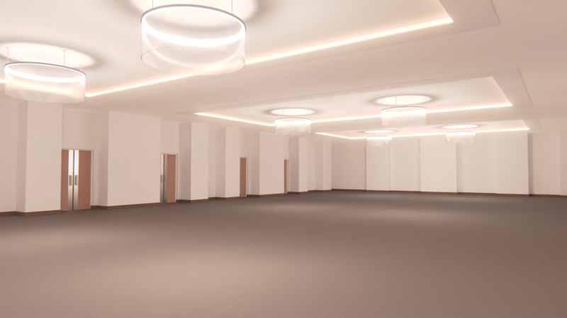 Hotel Conference Hall 1 3D Model .c4d .max .obj .3ds .fbx .stl .blend