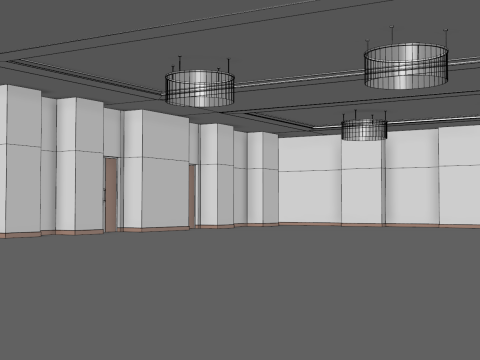 Hotel Conference Hall 1 3D Model