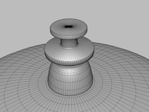 Hotel Reception Desk Bell 3D Model
