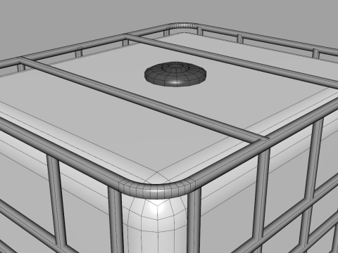 IBC Water Tank Container 3D Модель