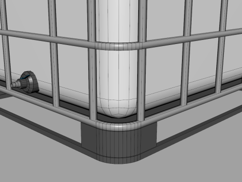 IBC Water Tank Container 3D Модель