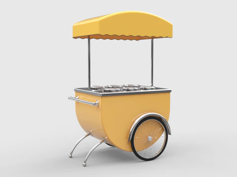 アイスクリームカート 3Dモデル