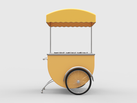 Ice Cream Cart 3D Model