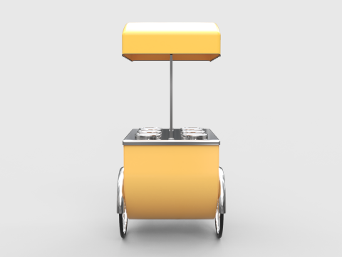 Ice Cream Cart 3D Model
