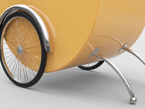 Ice Cream Cart 3D Model