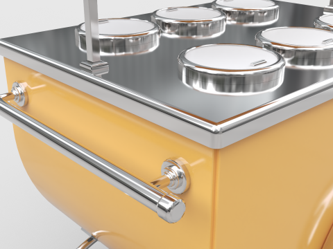 Ice Cream Cart 3D Model