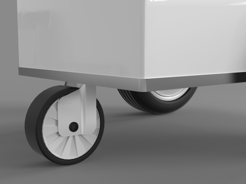 Ice Cream Popsicle Cart Modello 3D