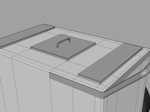 Ice Cream Popsicle Cart Modello 3D