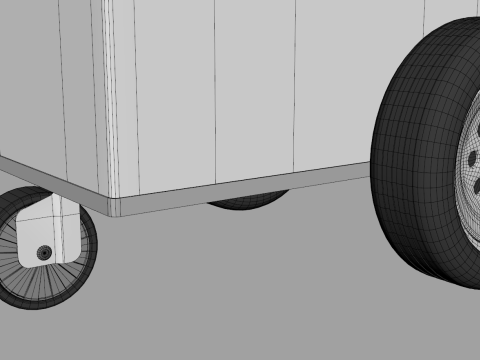 Ice Cream Popsicle Cart Modello 3D