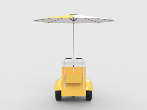 Ice Cream Push Cart Model 3D